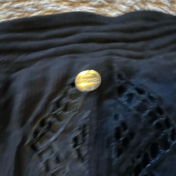 Rip curl black side lace waist tie beach skirt - Picture 3 of 5